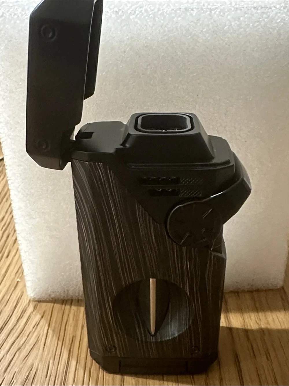Black and Gray Pocket Cigar Cutter Lighter